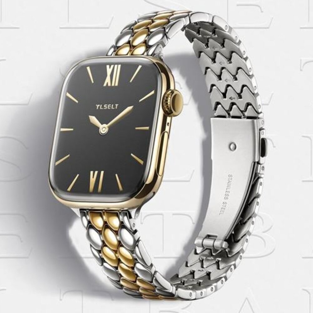 NEW Gold/Silver Luxury Dressy Apple Watch Band